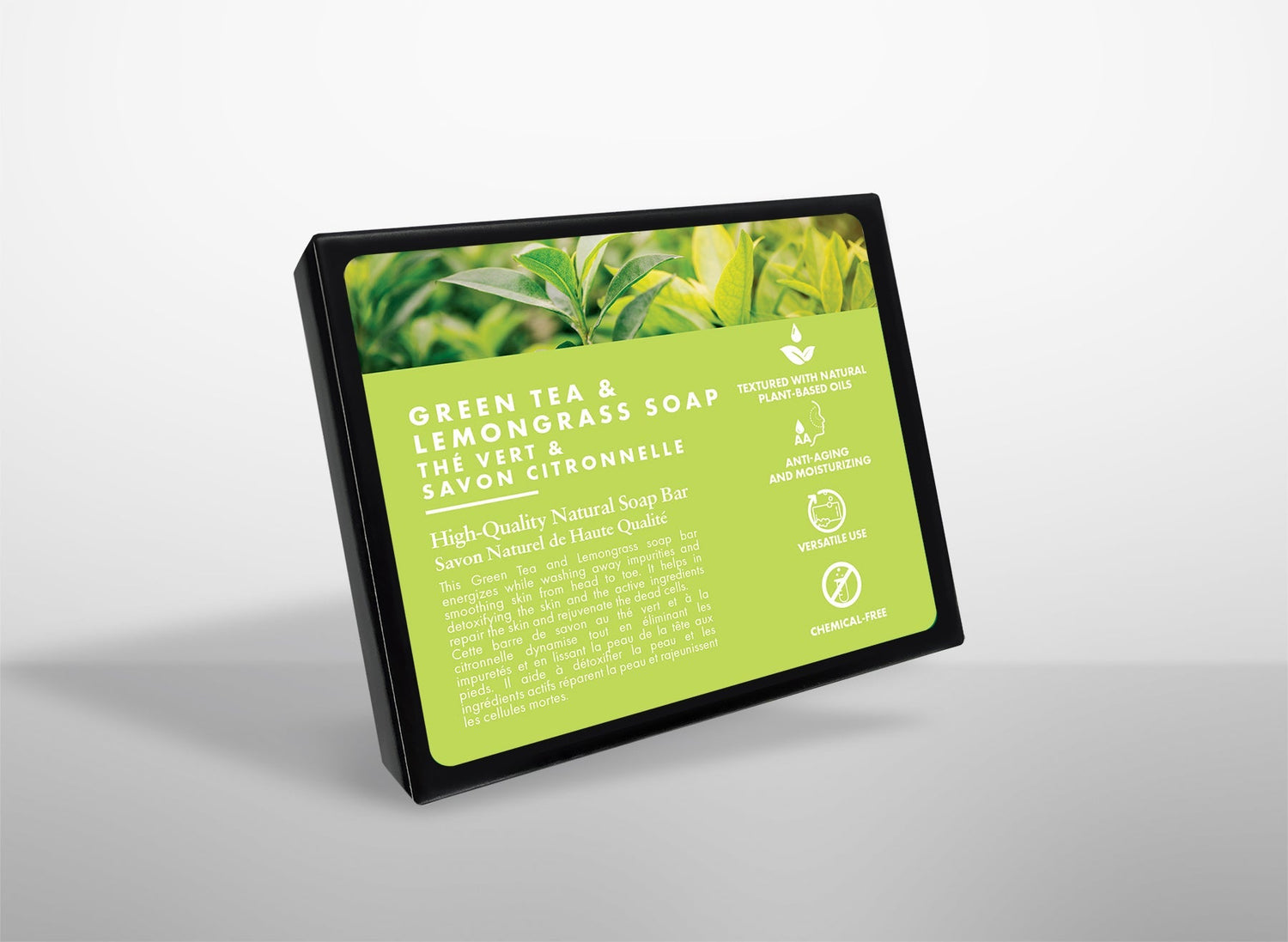 All Natural Soap Green Tea & Lemongrass Bar