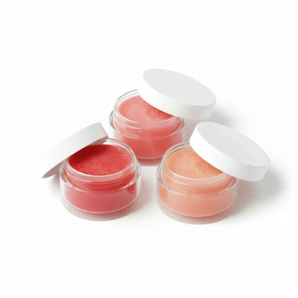 Coffret Lèvres Douces - Trio Exfoliant Tropical avec Boîte Cadeau