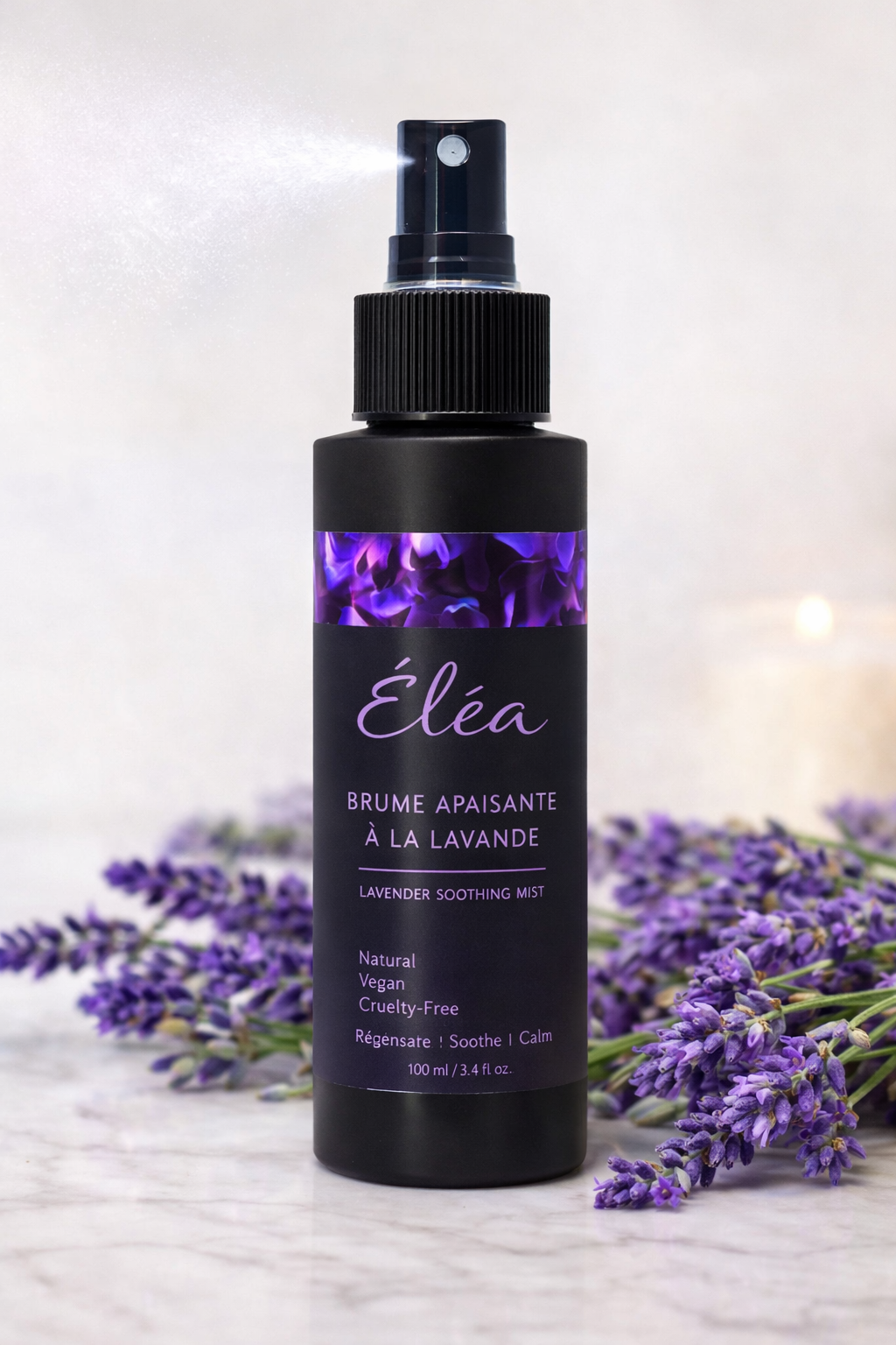 Ingrédients botaniques de la brume lavande : aloès, camomille, calendula