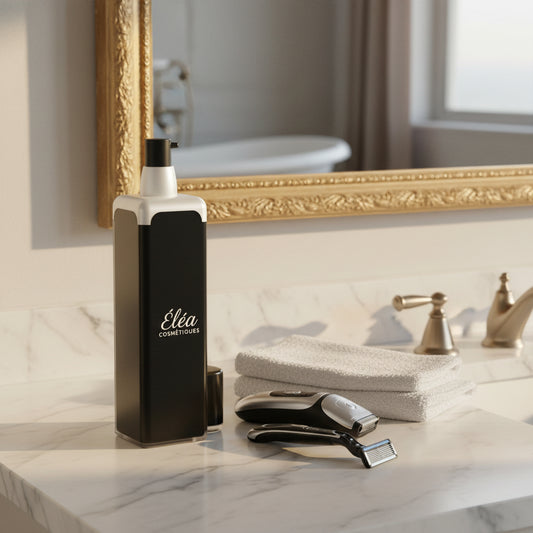 Crème hydratante après-rasage Éléa — soin apaisant, hydratant et réparateur pour la peau après le rasage.