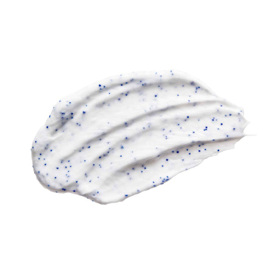 Texture crémeuse du Gommage Exfoliant Tournesol Éléa Cosmétiques avec billes de cire de tournesol naturelles