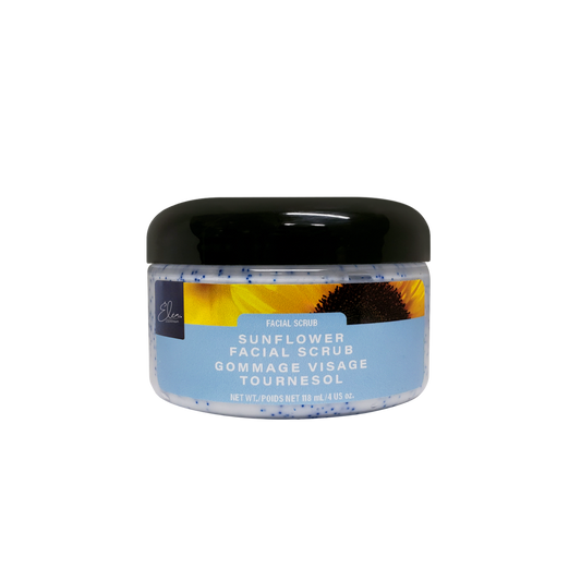 Gommage Exfoliant Tournesol Visage Éléa Cosmétiques — pot 118ml, vegan, sans parabènes, formulé au Canada