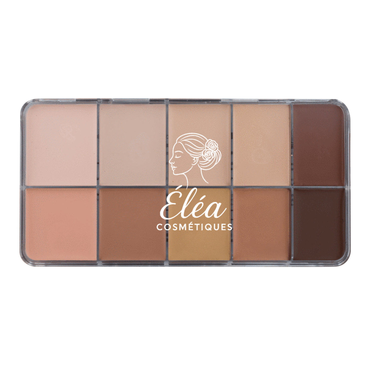 HD Cream Foundation Mixed Palette (10)